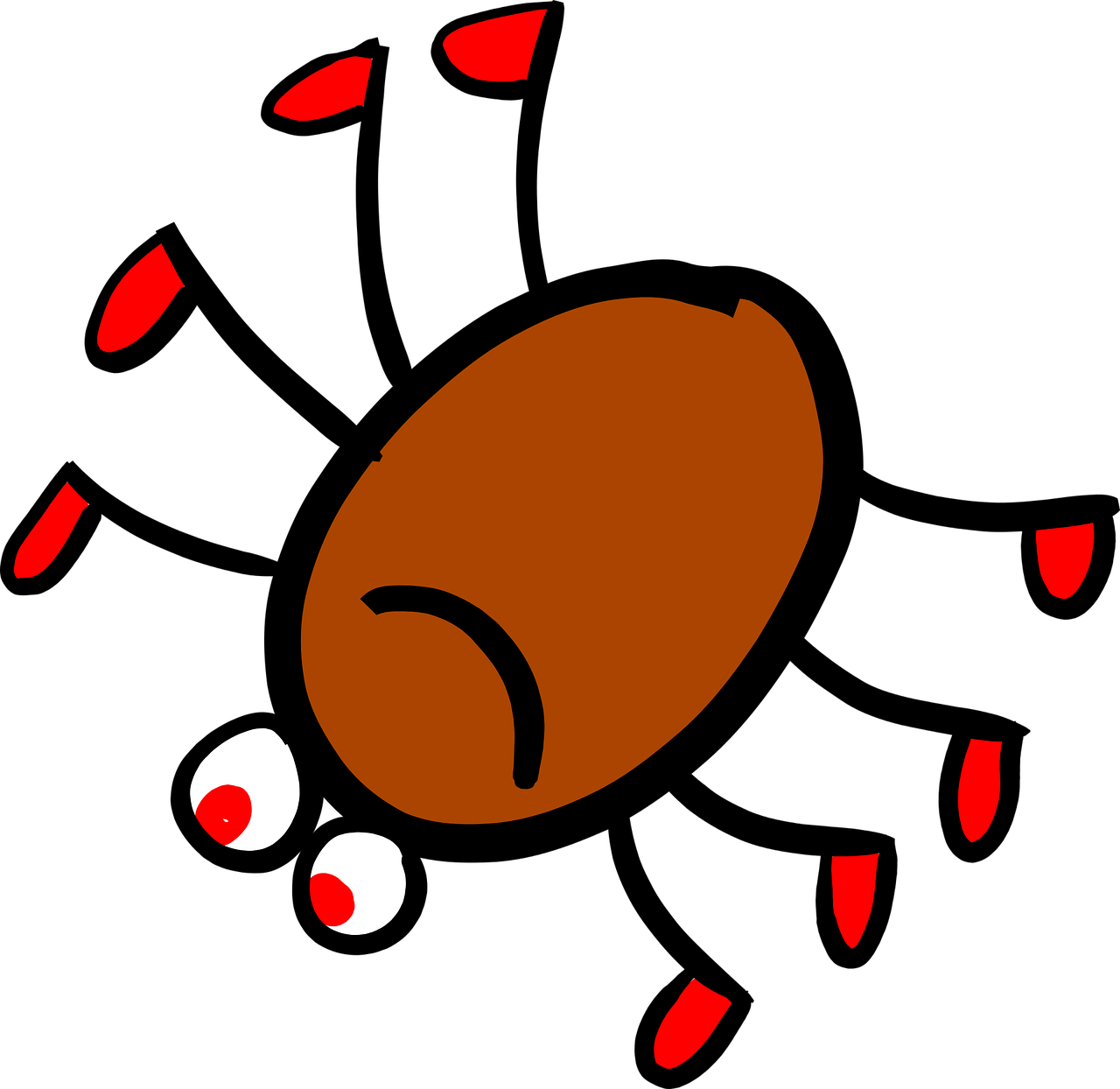 Zu Allem Übel - Funny Cartoon Spider (1280x1244)