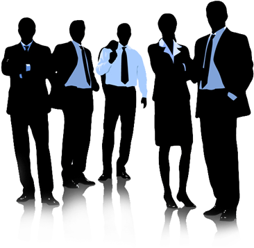 Team Clip Art - Office Workers Png (523x546)