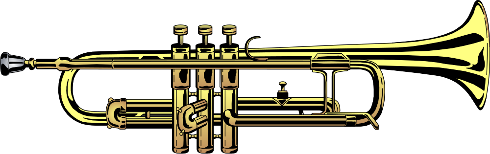 Pin Trumpet Clipart Png - Trumpet Clipart (1600x503)