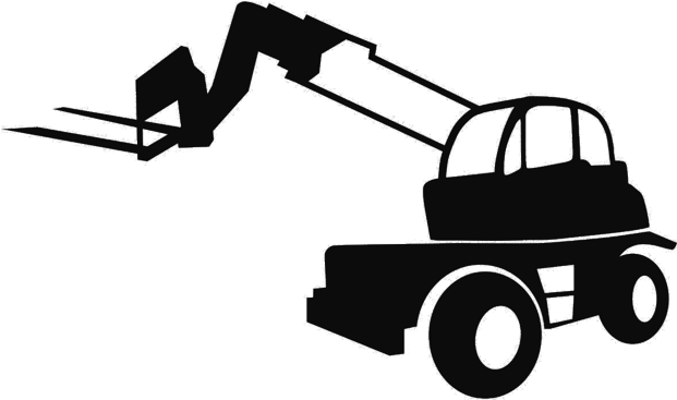 Teleskopstapler - Telescopic Forklift Clipart (640x480)