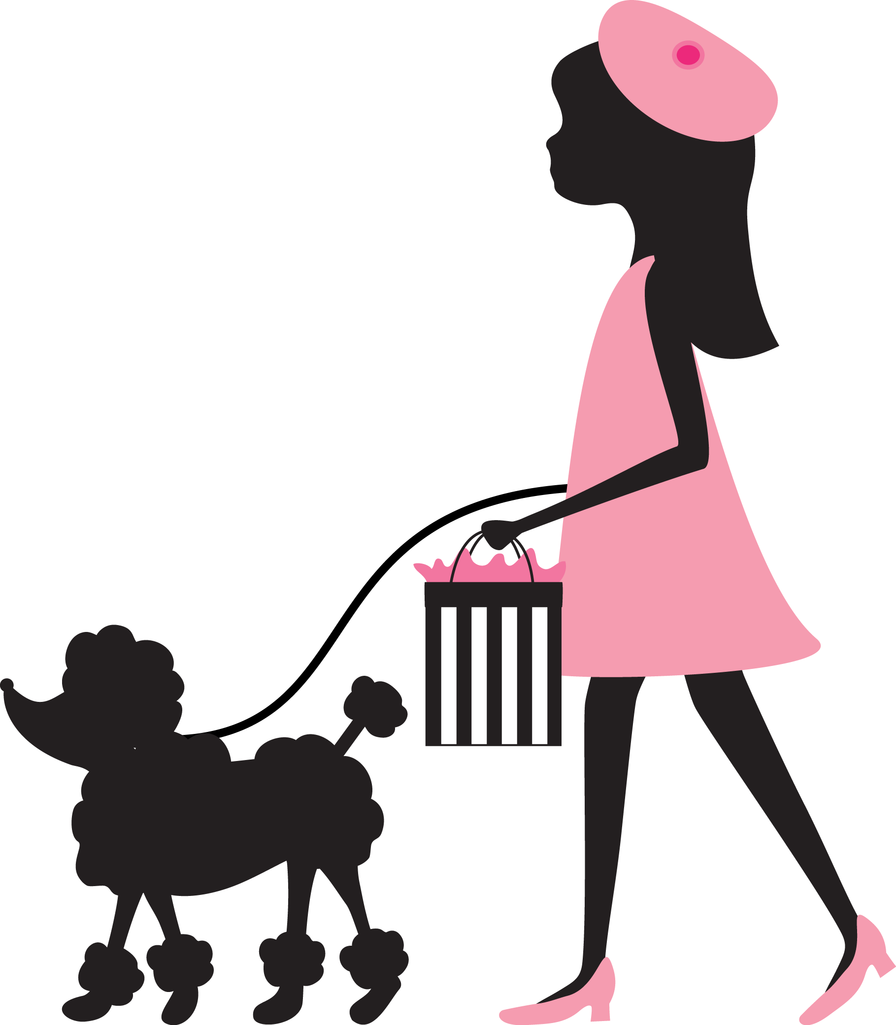 Poodle Clipart Paris Theme - Paris Poodle (1819x2081)