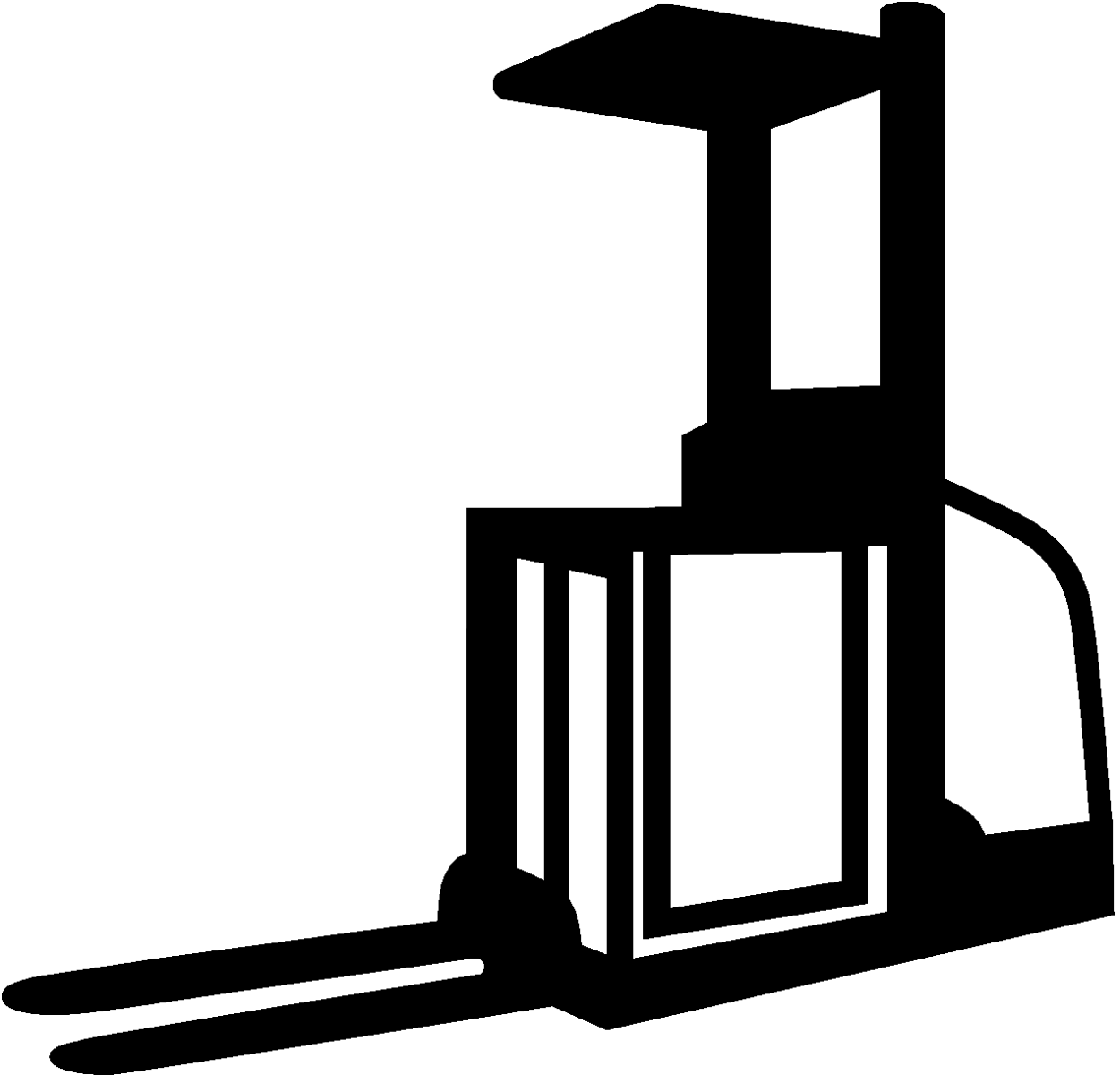 Ex-schutz - Order Picker Forklift Clipart (1251x1200)