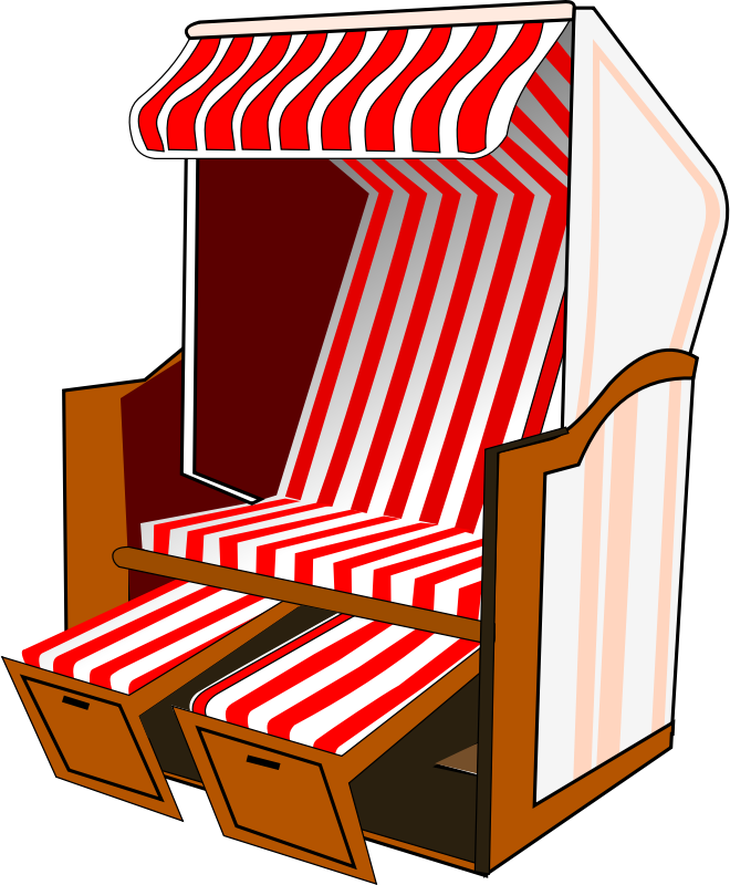 Strandkorb Clipart (660x800)