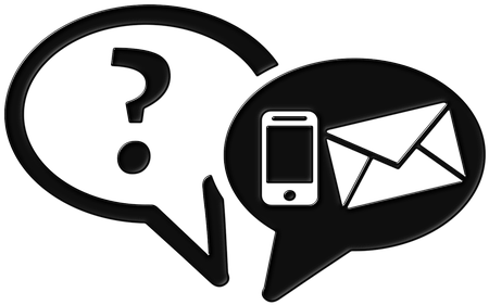 Kommunikation Dialog Abfrage E-mail E Mail - Communication Black And White (544x340)