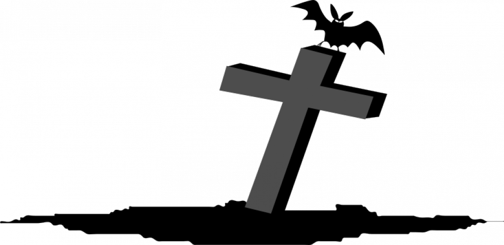 Graveyard Cliparts Square - Cruz Halloween Png (1028x500)