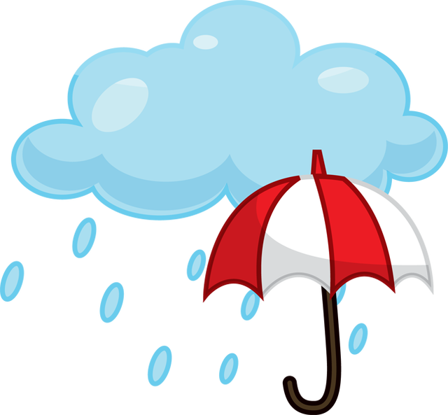 Raining Cliparts - Rainy Clipart Png (640x593)