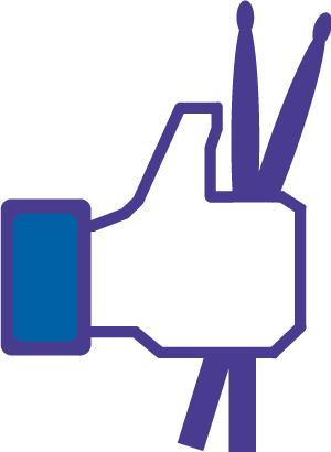 Like Drum - Like Facebook Vector Png (300x410)