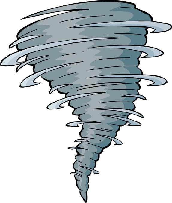 Tornado Clip Art - Tornado Cartoon (574x675)
