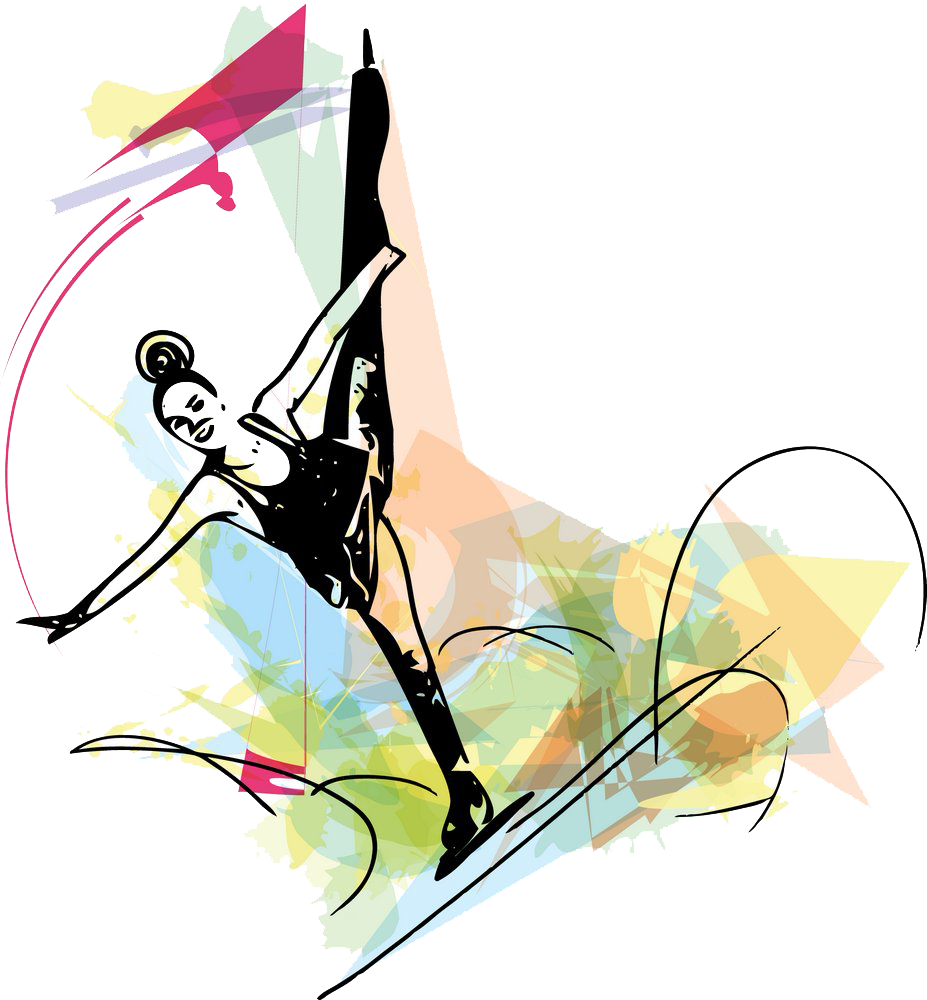 Ice Skating Figure Skating Ice Skate Illustration - Ice Skating Figure Skating Ice Skate Illustration (927x1000)