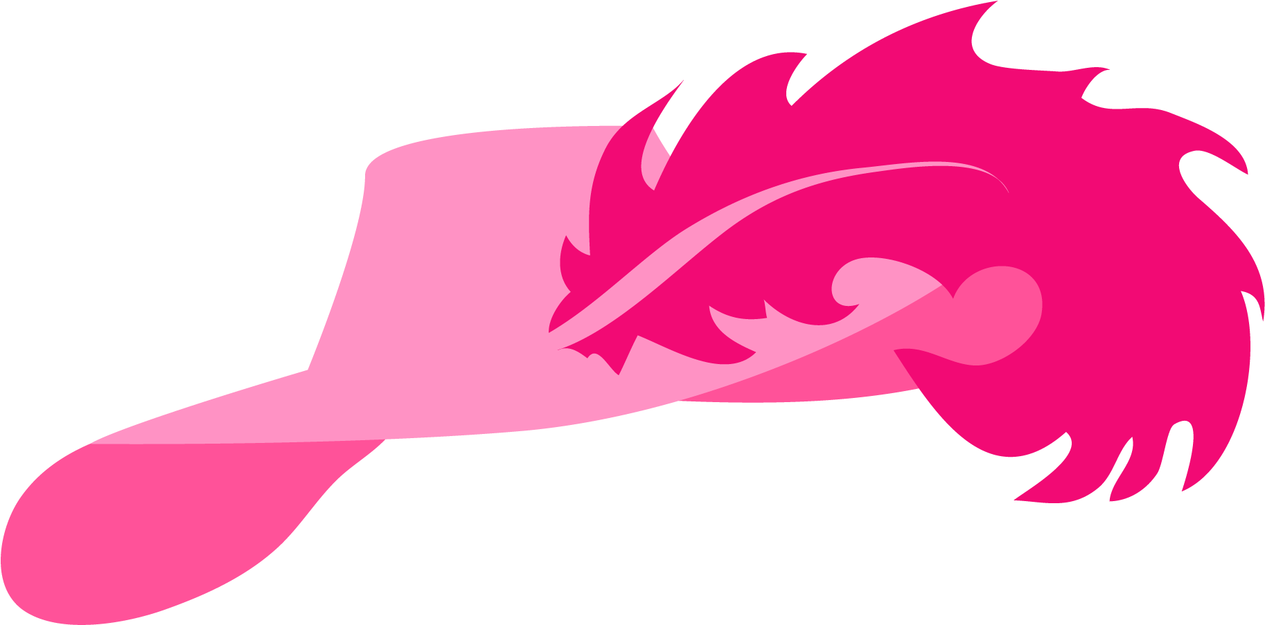 Pink Birthday Hat Clipart - Pink Hat Clip Art (1872x969)