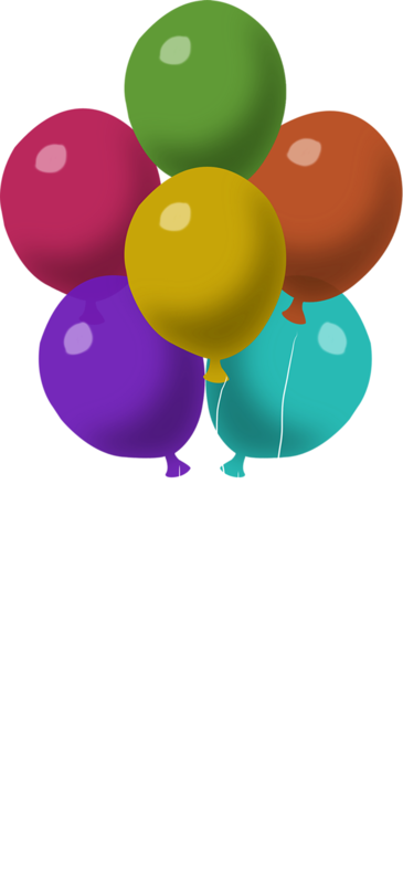 Ballons,png,tube - Cartoon (365x800)
