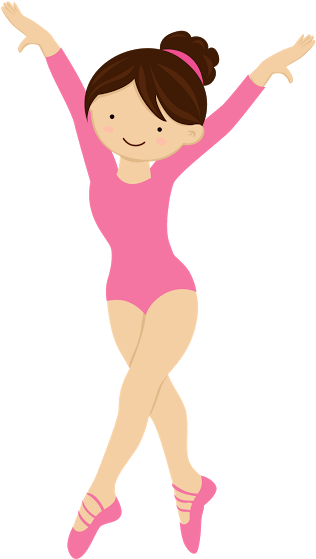 Bastelarbeiten, Ballerina-party, Turnen, Flexible Pasta, - Ballerina In Leotard Cartoon (384x576)