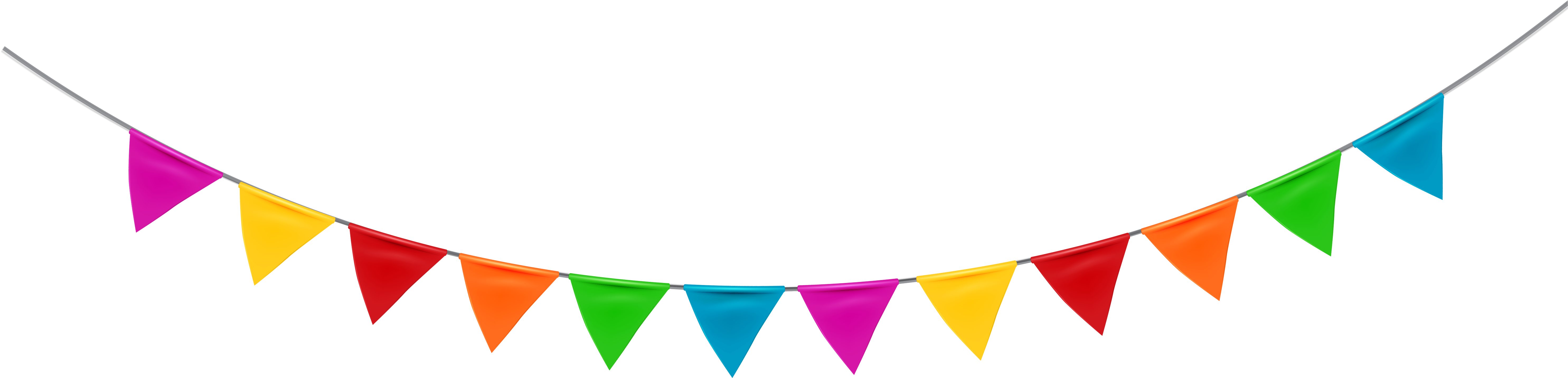 Party Streamer Clipart Image - Thank You Message In My Birthday (6060x1703)