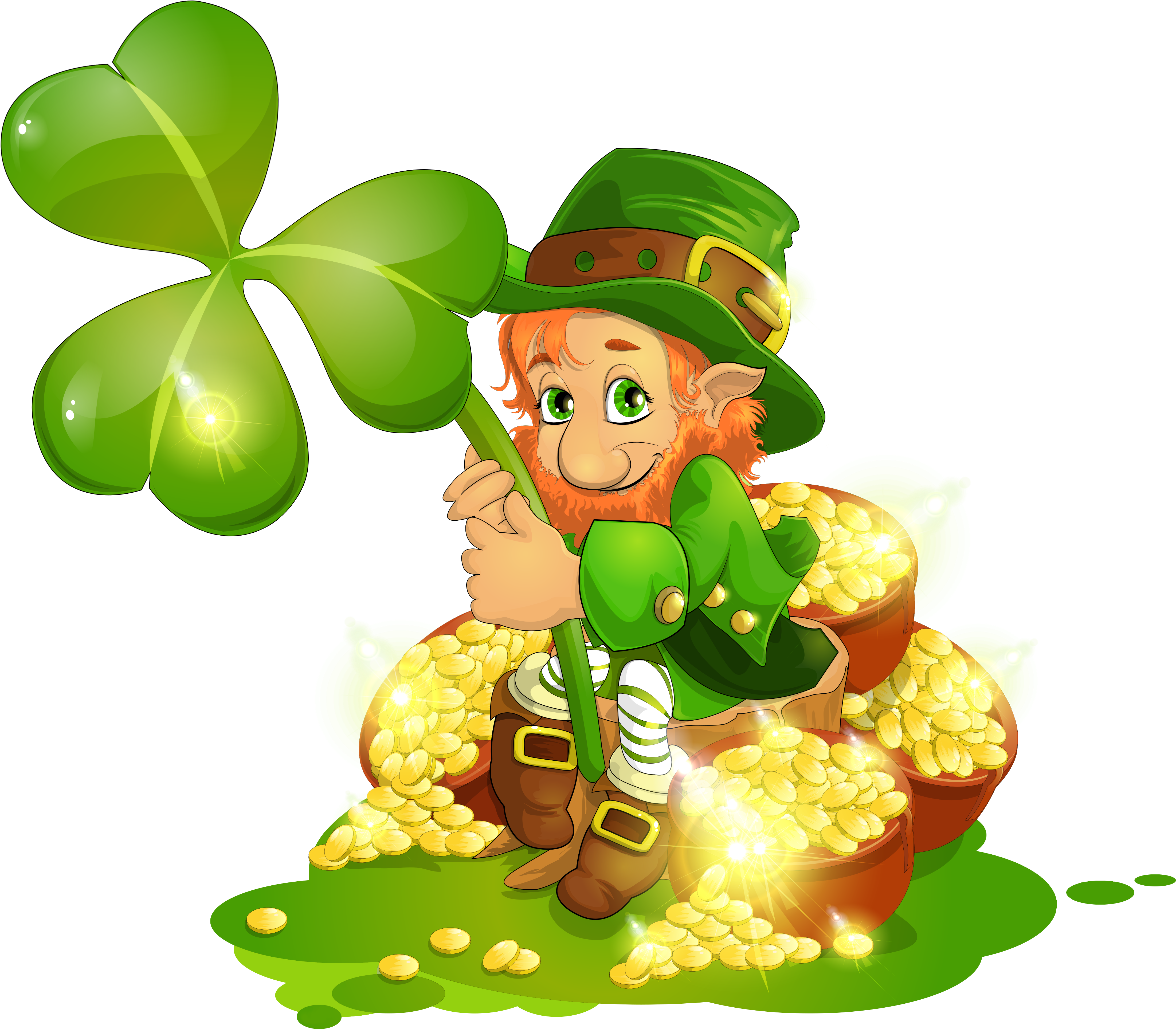 Patrick's Day, Kobold, Clipart, Zeichnungen - San Patrick Day 2018 (4642x4039)