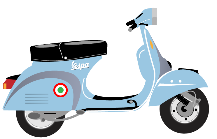 #vespa - Vespa Vector (800x539)