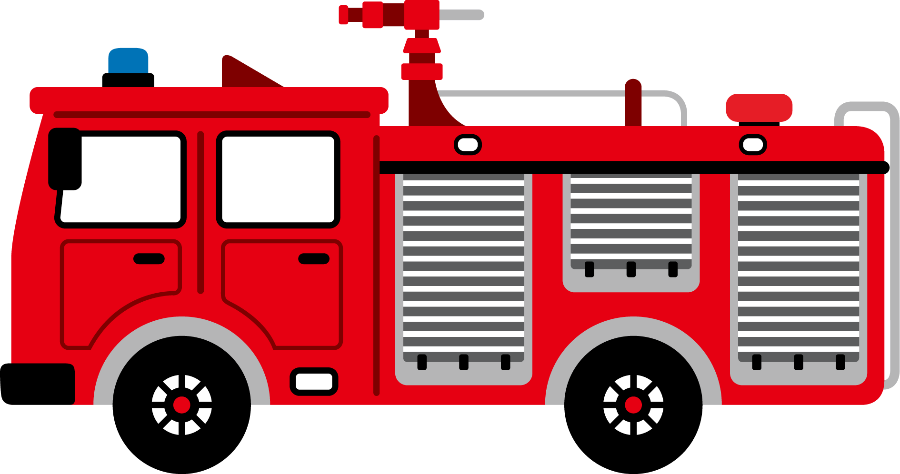 Bombeiros E Polícia - Caminhão De Bombeiro Png (900x474)