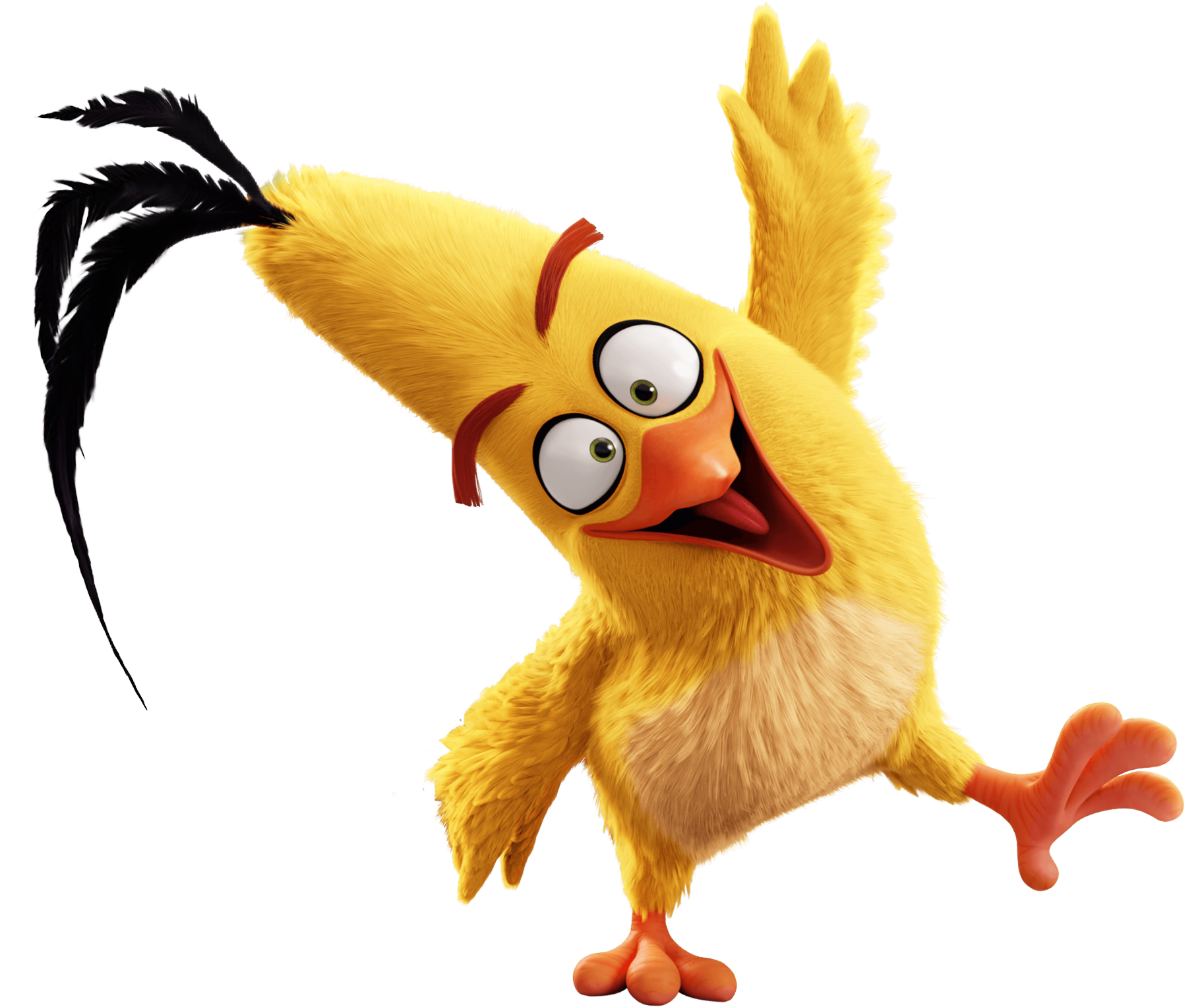 The Angry Birds Movie Chuck Transparent Png Image - Angry Birds Movie Characters (1876x1611)