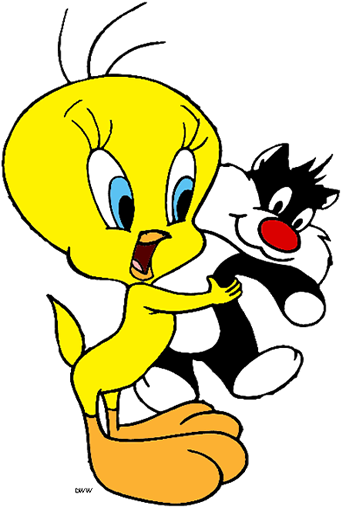 Cartoon Characters - Google Search - Tweety - Print Colouring Pictures Tweety (350x524)