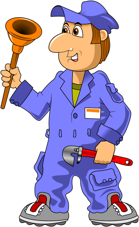 Community Helpers Clipart Plumber (488x800)