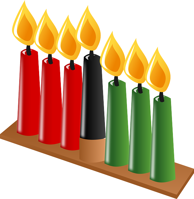 Candlelight Candles, Light, Wax Candles, Flame, Candlelight - Kwanzaa Clip Art (625x640)