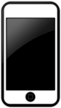 Iphone - Cell Phone Icon Black (640x480)