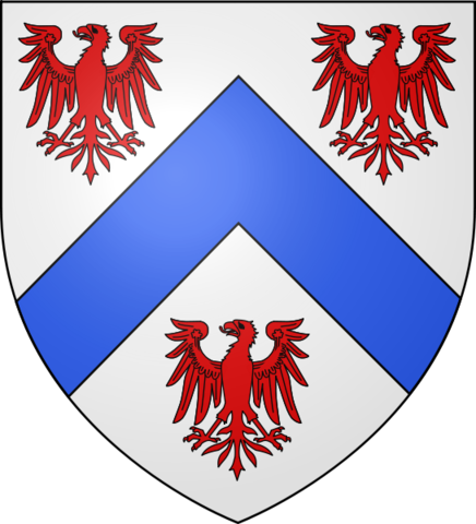 Map Of Calvados, France - Fulbert De Falaise (436x480)