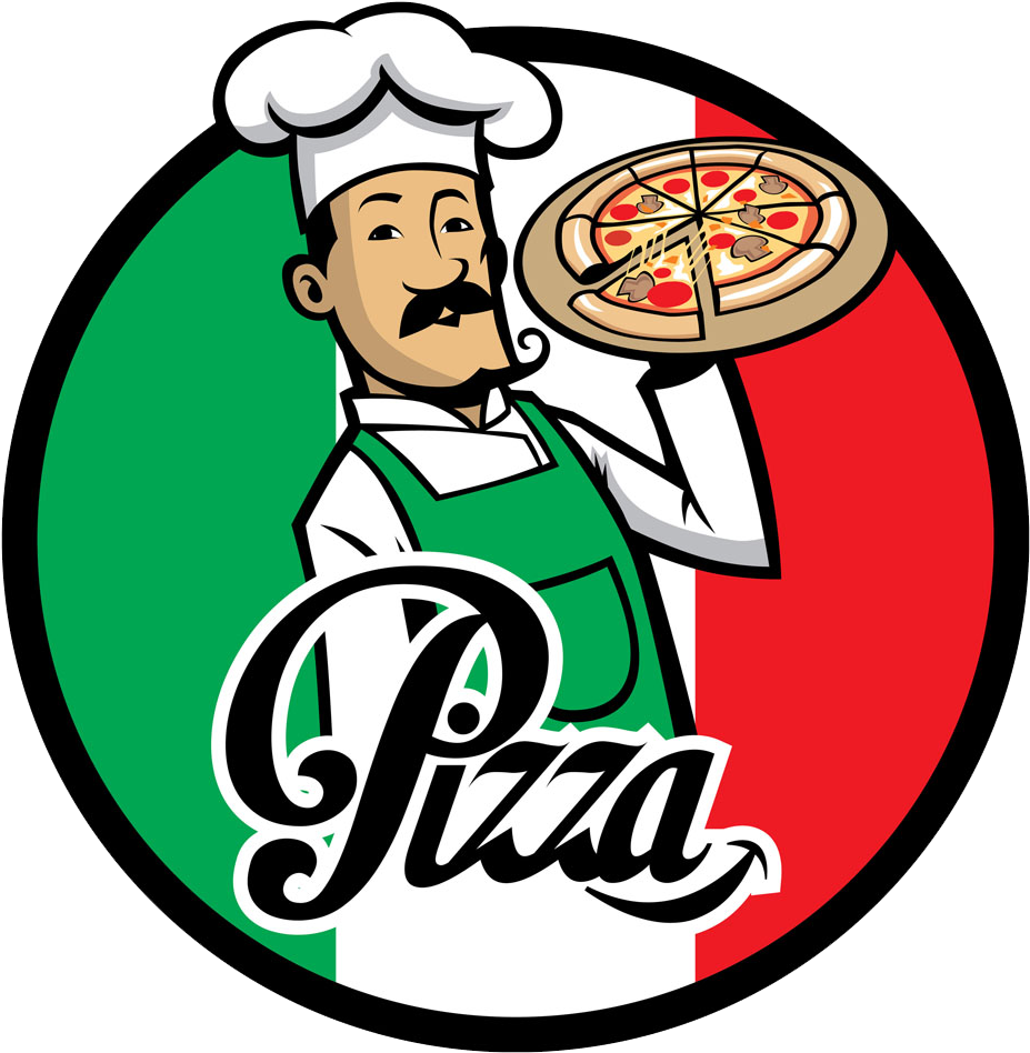 Pizza Delivery Italian Cuisine Chef - Italian Pizza Chef Logo (1000x1023)
