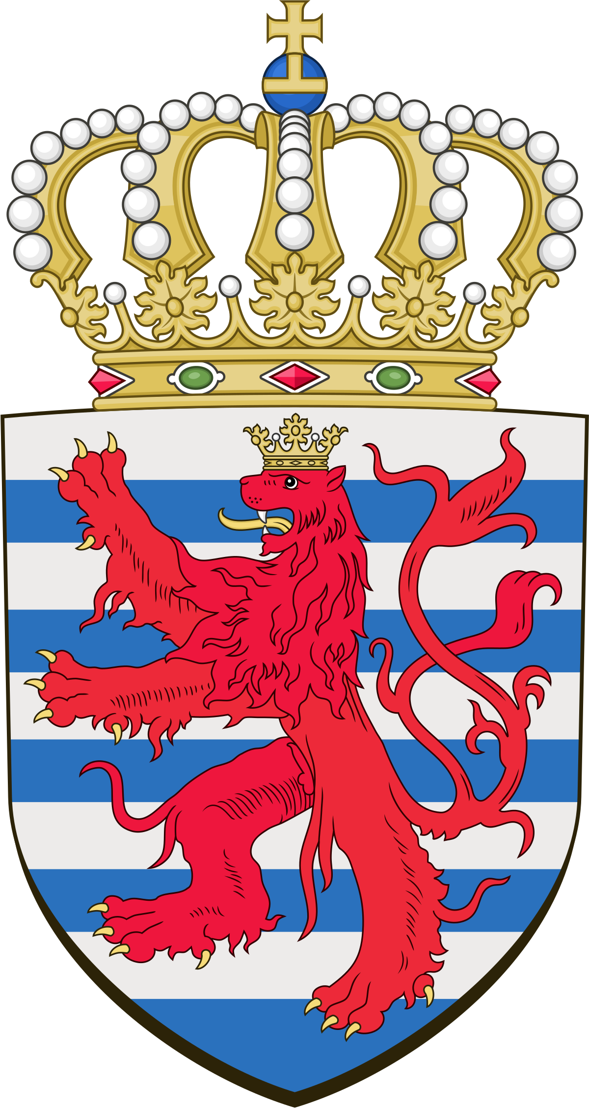 Luxembourg Coat Of Arms (1200x2258)