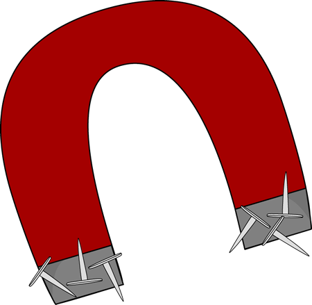 Magnet With Nails - Magnet Clip Art (450x439)
