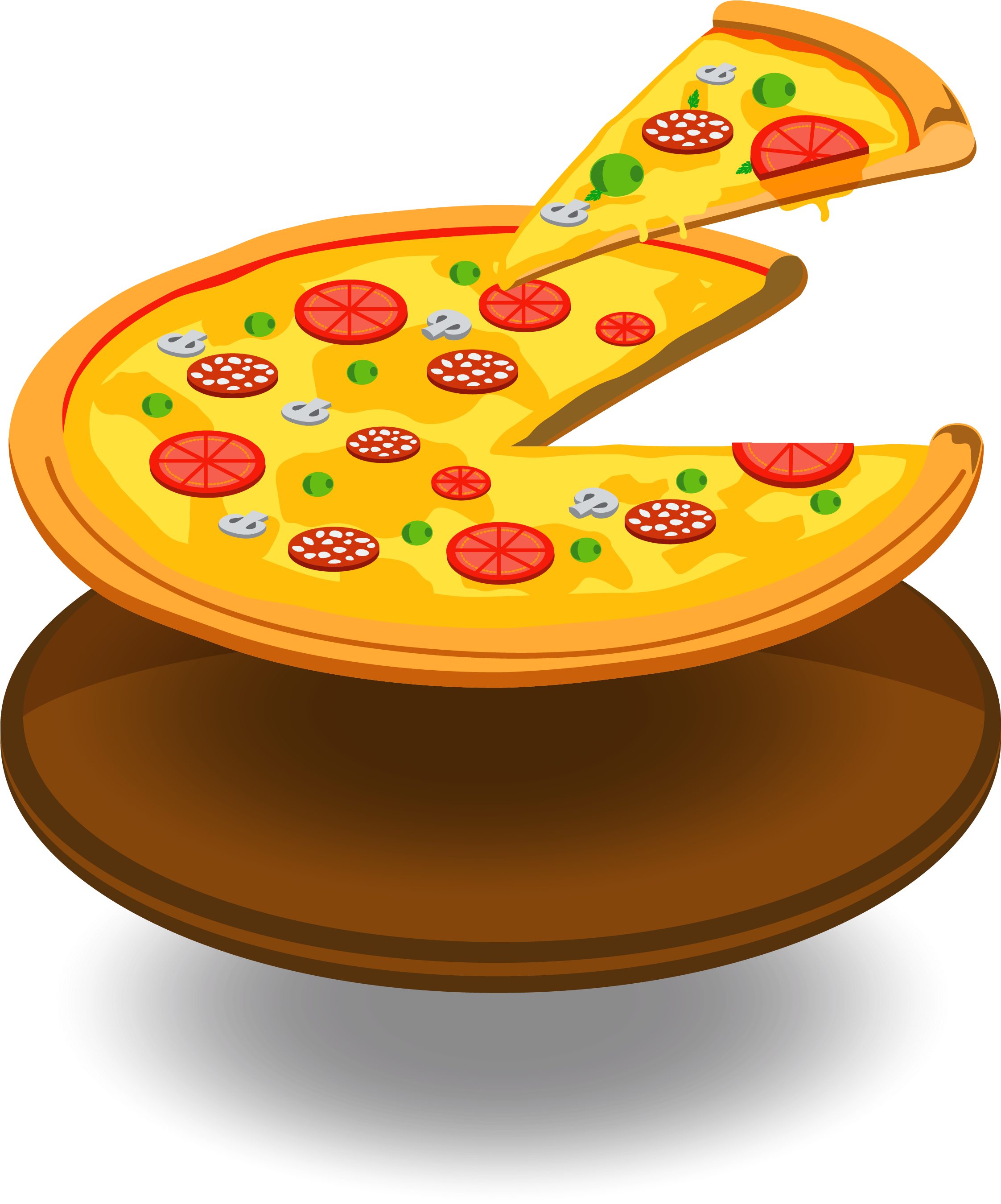 Pizza Pizza Italian Cuisine Euclidean Vector - Wie Schnitt-vergaser 10 Blätter. (2244x2732)