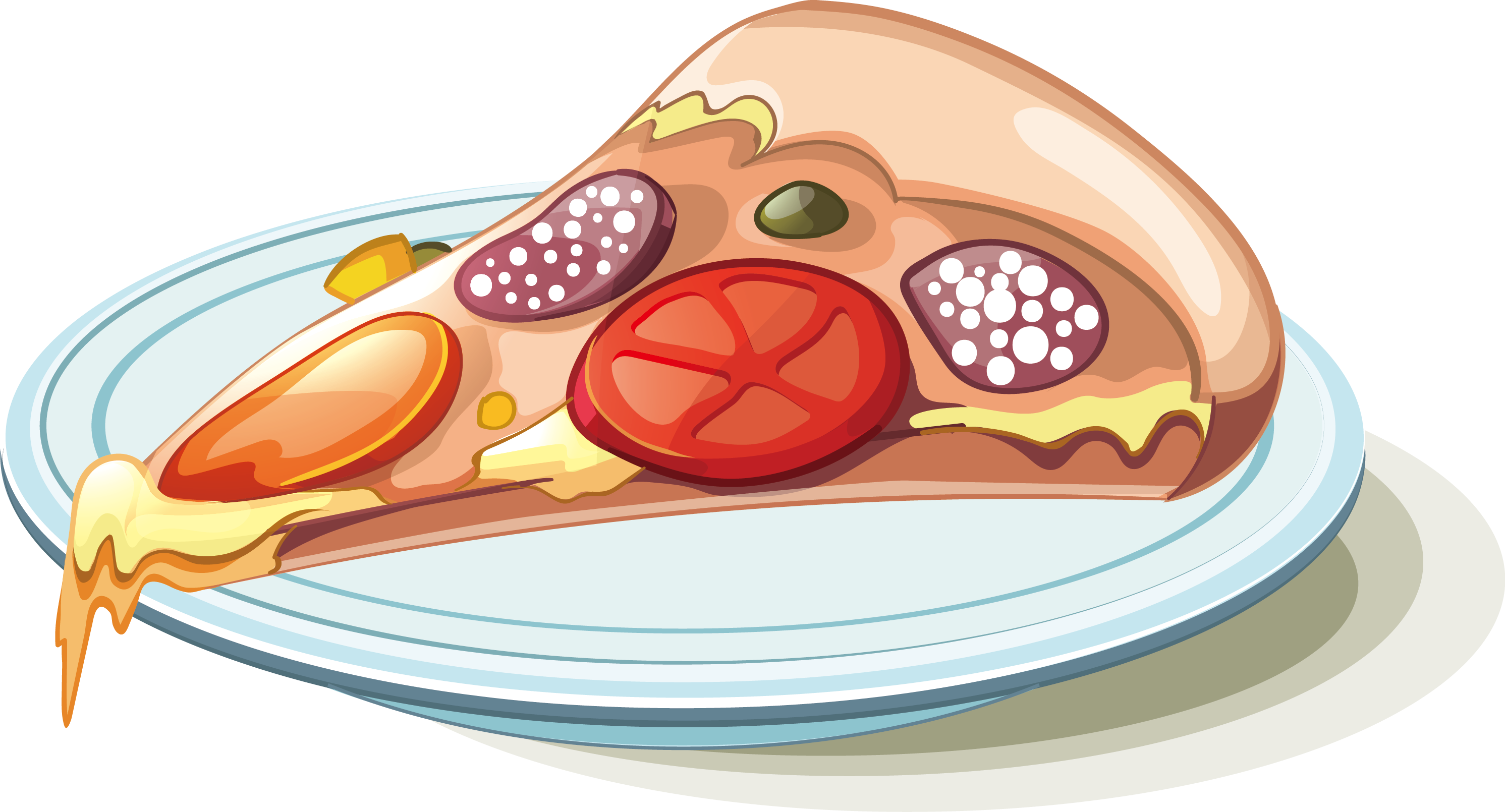 Pizza Italian Cuisine Fast Food Illustration - Pizza Italian Cuisine Fast Food Illustration (2983x1610)