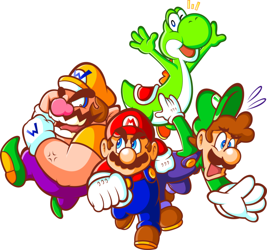 Super Mario X4 By Jamesmantheregenold - Super Mario 64 Ds Luigi's Cards (900x844)