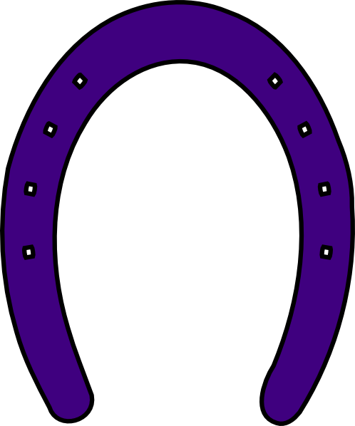 Purple Horse Shoe Clip Art At Clker - Purple Horse Shoe Clip Art At Clker (498x598)