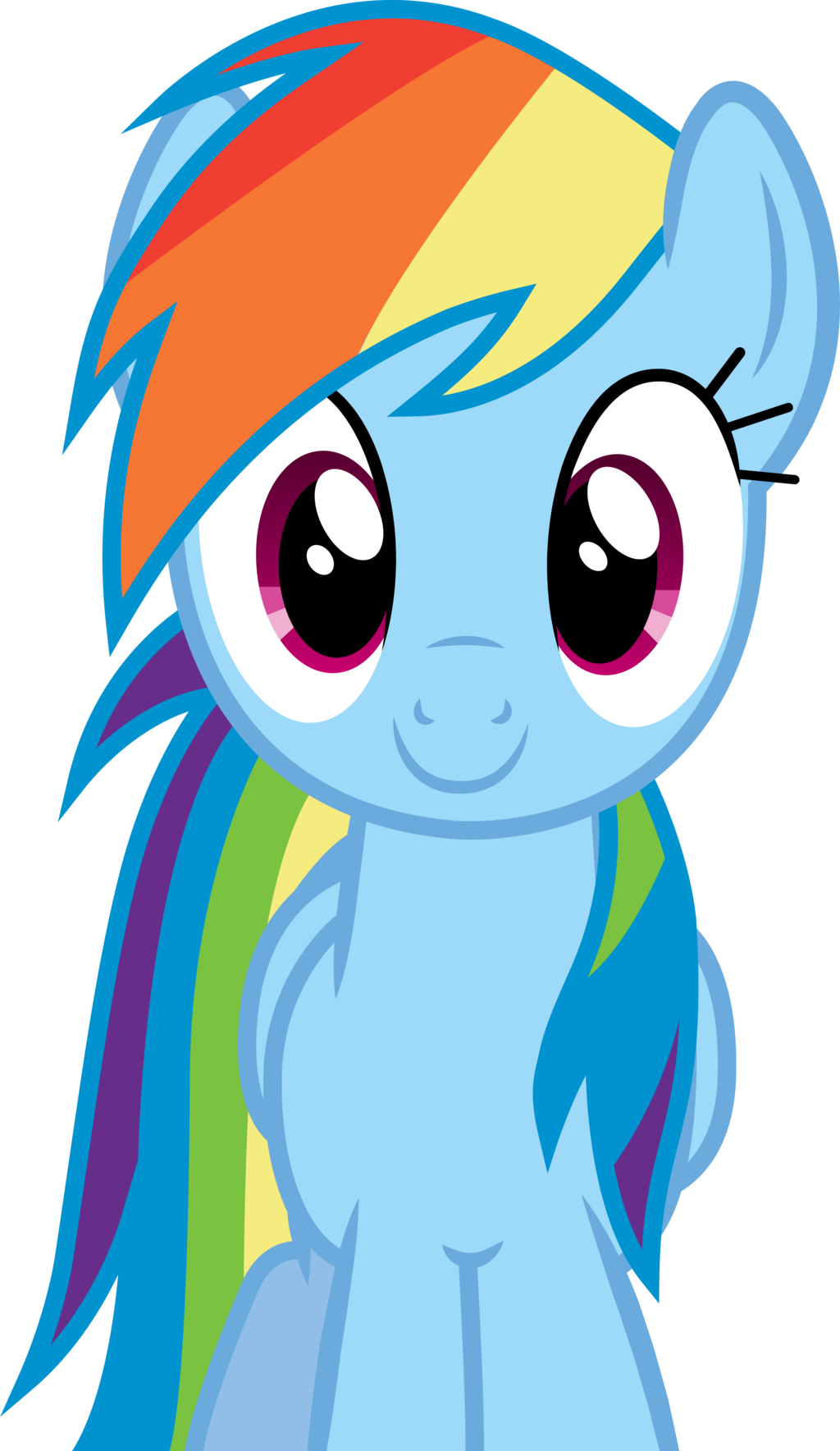 Head Clipart My Little Pony - My Little Pony Rainbow Dash Face (1024x1768)