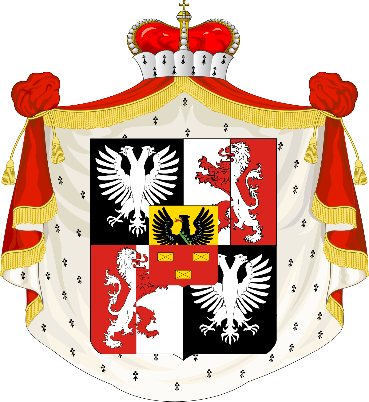 Yusupov Coat Of Arms (1200x1306)