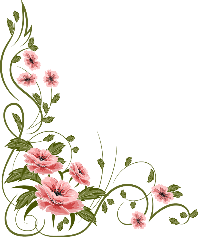 Flowers, Painting Illoustrator, Png File - Vintage Flower Vector Png (693x829)