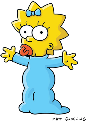 Maggie Simpson - Simpsons Maggie (300x415)