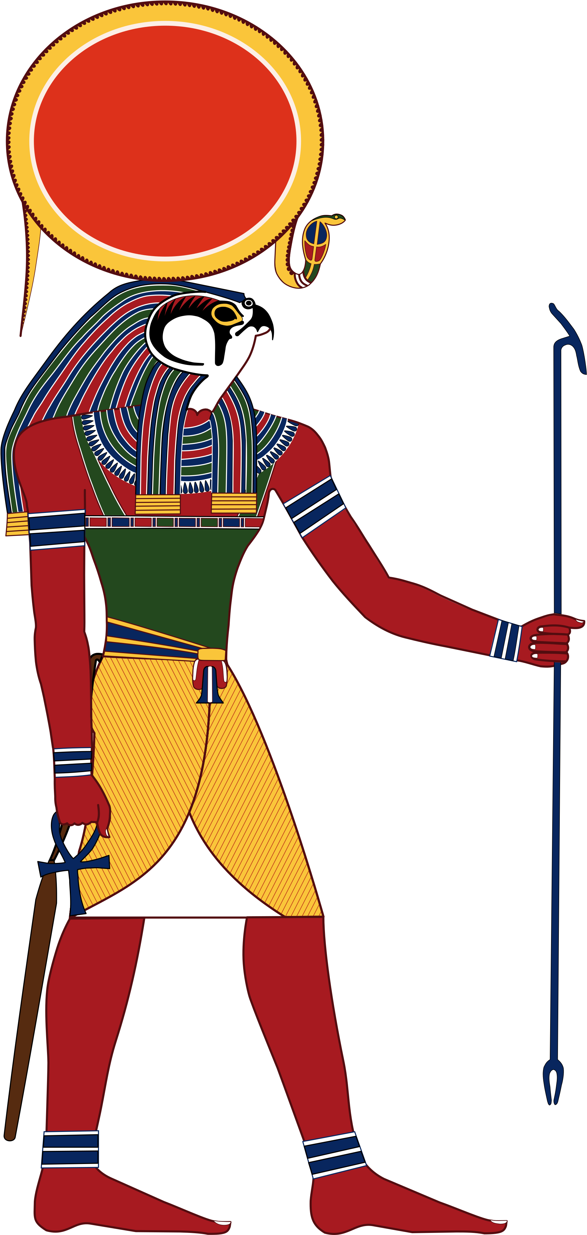 Ra, Ancient Egyptian God Of The Sun And King Of The - Ra The Sun God (2000x4172)