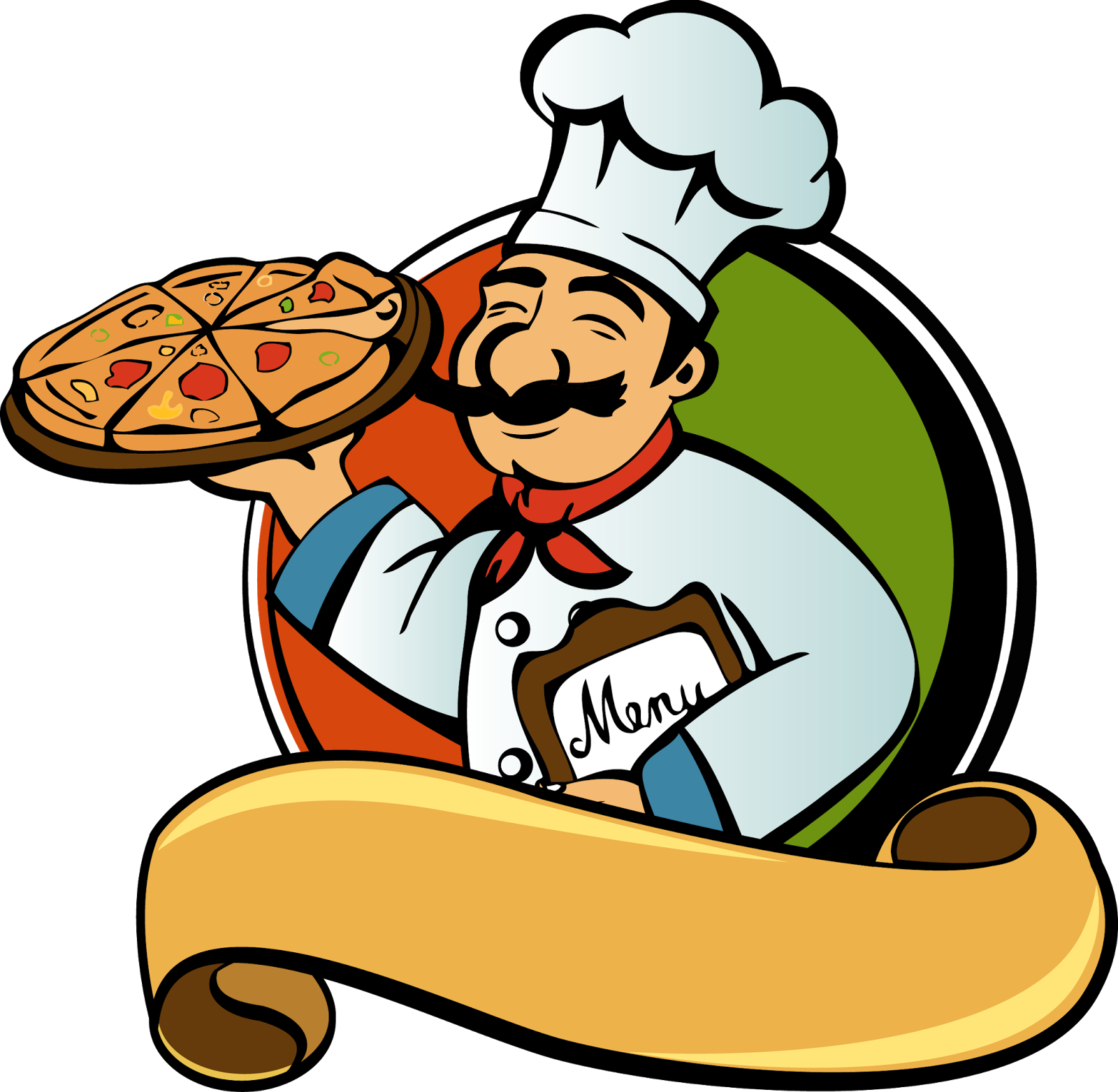 Pizza Italian Cuisine Cooking Chef Clip Art - Cooking Man Vector (2514x2455)