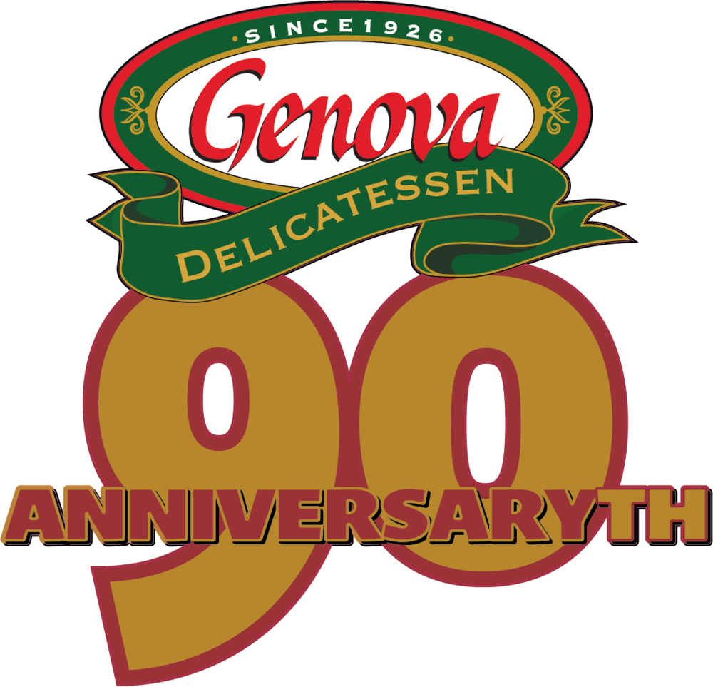 90thannivlogo - Genova Delicatessen Eggplant Parmesan - 24 Oz (1000x963)