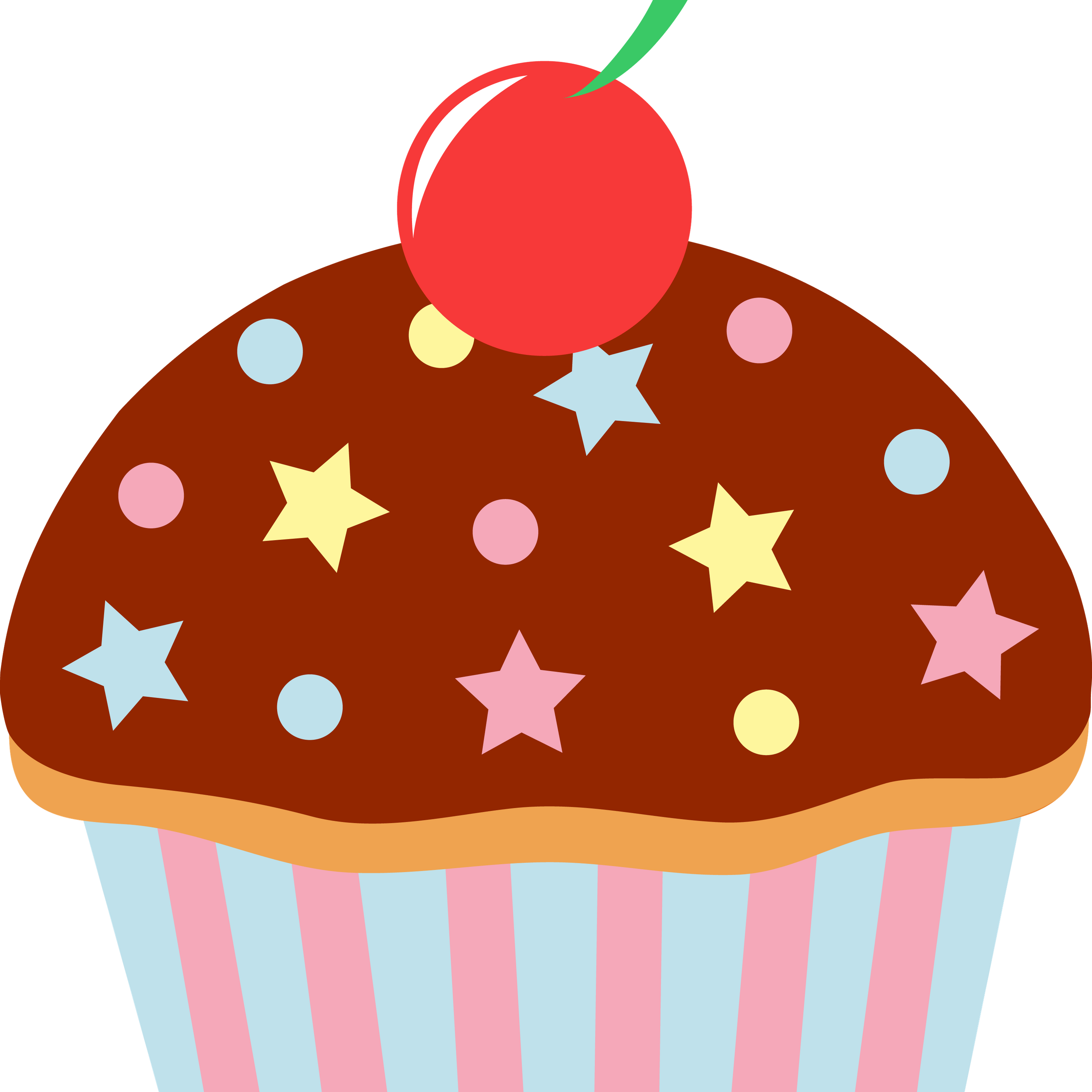 Pin Cartoon Clip Art Free Download - Cupcakes Png (3000x3000)