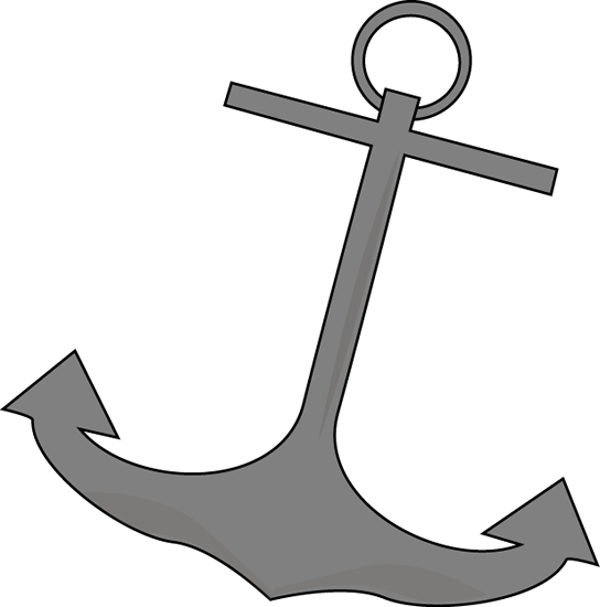 Boat Anchor Clip Art Image - Sea Anchor Clip Art (544x550)