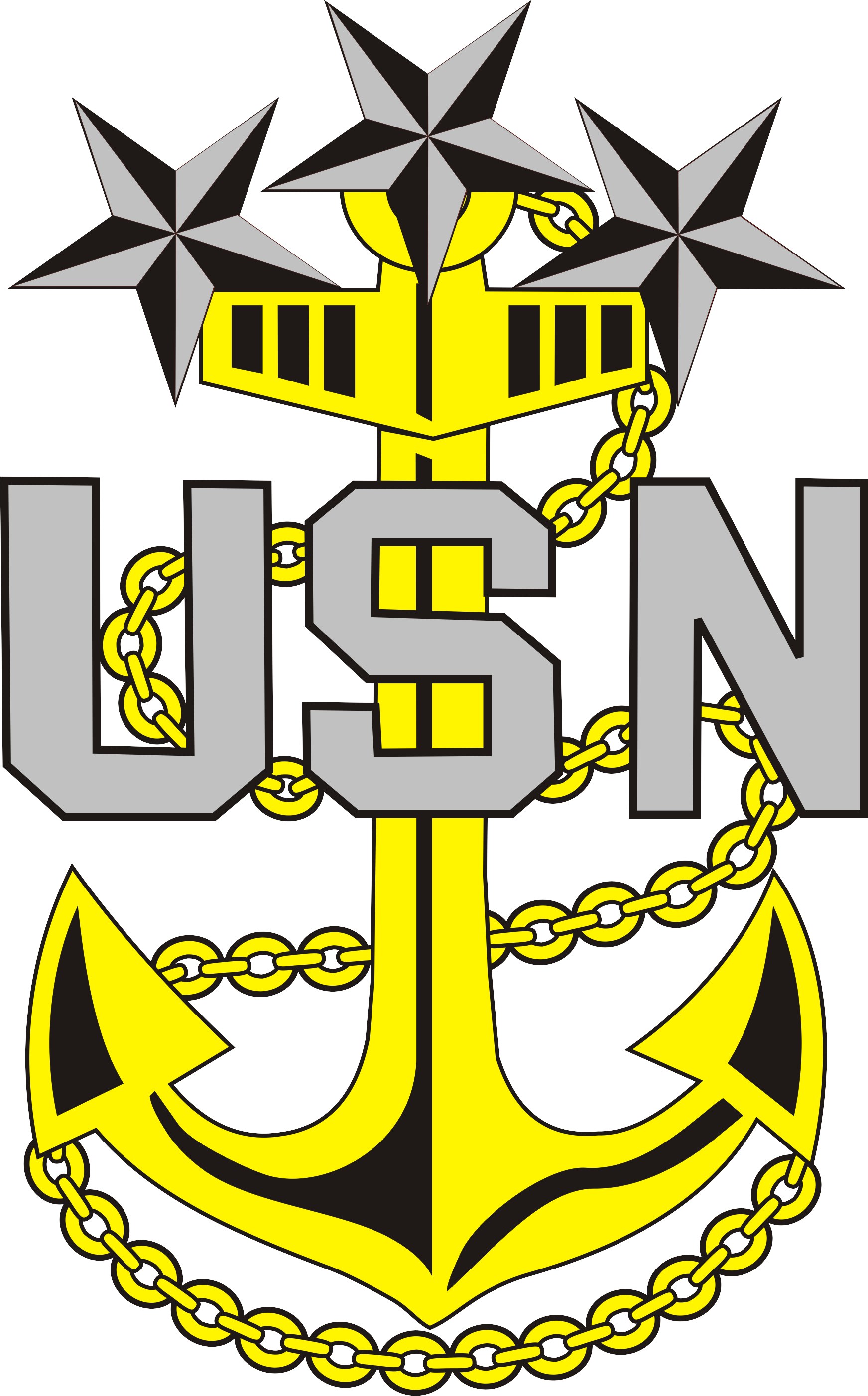 The Goat Locker Clipart - Navy Anchor Logo (1743x2803)
