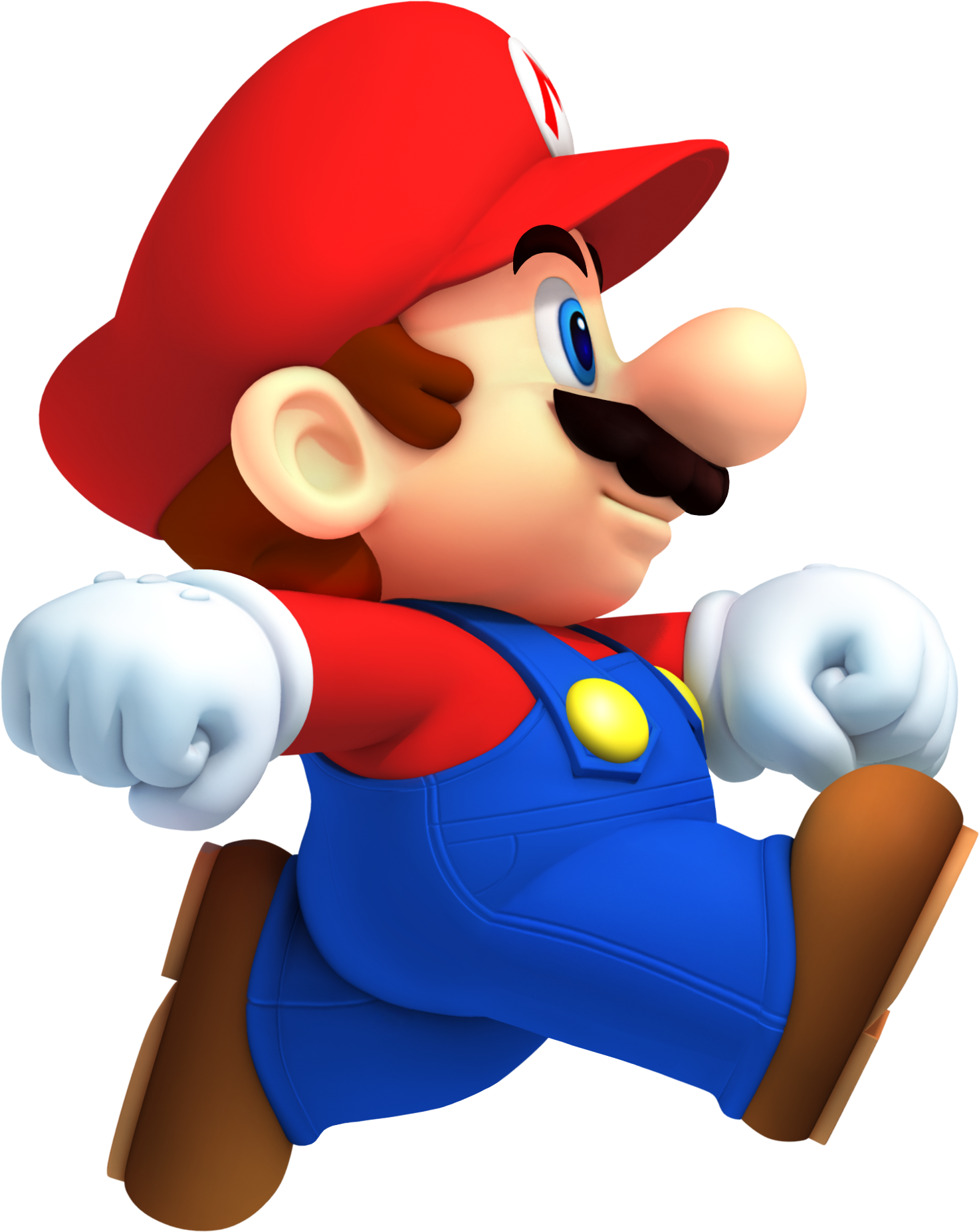 Mario Transparent Background - New Super Mario Bros Mario (1473x1854)