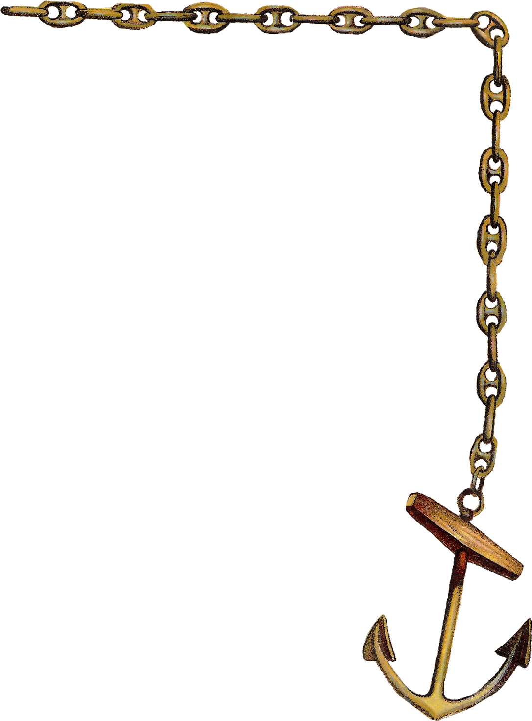 Anchor Shipping Images Clipart Ship Illustrations Downloads - Anchor With Chain Clipart (1213x1600)