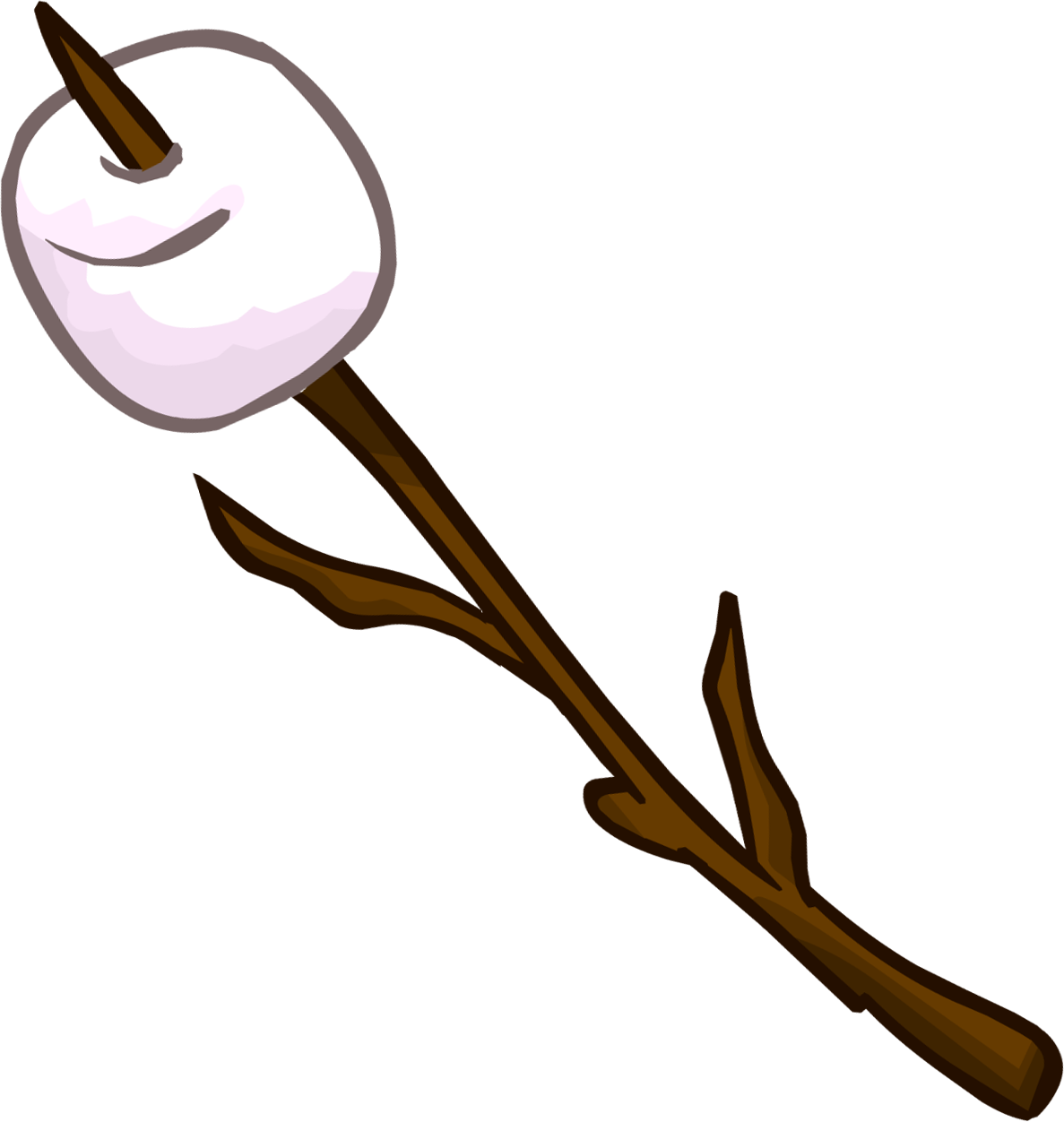 Marshmallow Clip Art - Marshmallow On A Stick Clipart (1187x1252)
