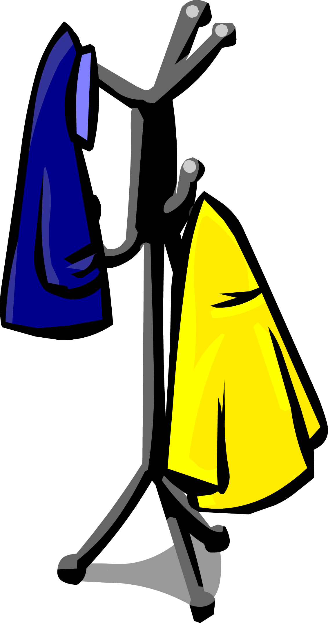 Coat Rack Sprite 003 - Coat On Coat Rack Clipart (1131x2146)