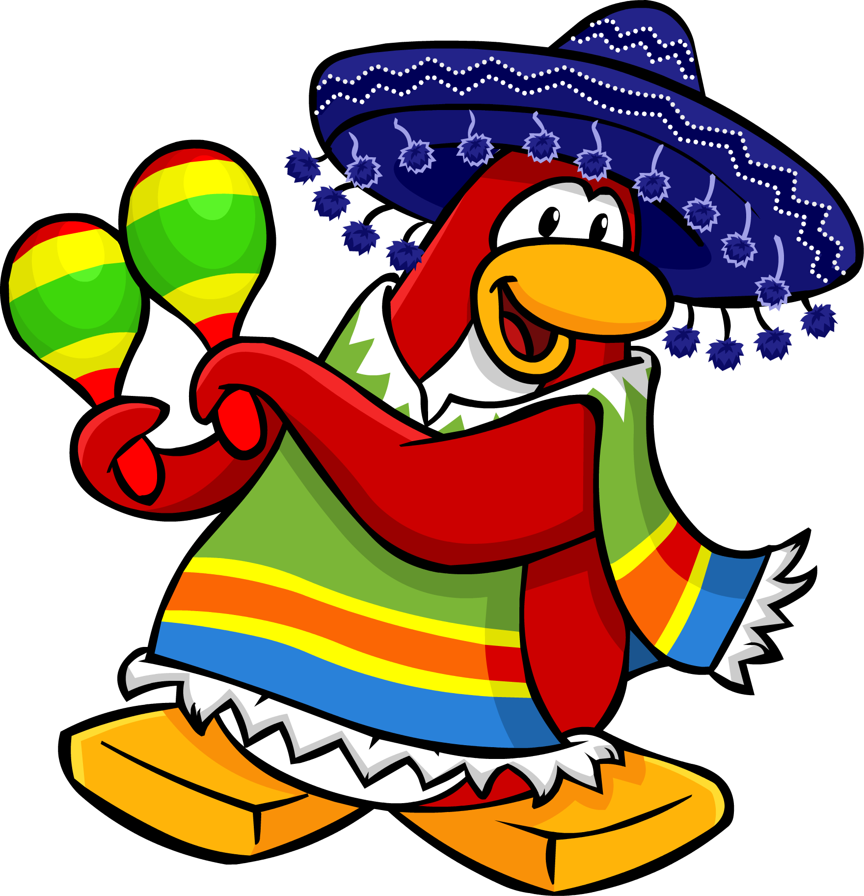 Cinco De Mayo Penguin - Club Penguin Mexican Penguin (1760x1824)