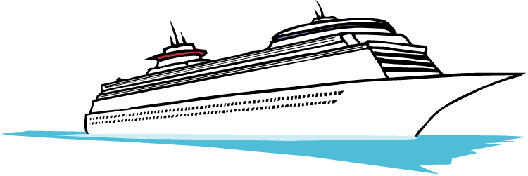 Boat Clipart Transparent Background - Cruise Ship Clip Art (750x251)