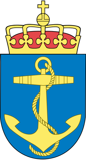 Coat Of Arms Of The Royal Norwegian Navy - Norway Coat Of Arms (300x560)